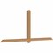 Ekena Millwork Eugene Smooth Timber Gable Bracket, Western Red Cedar, 108"W x 45"H x 3 1/2"D x 3 1/2"F, 10/12 Pitch GBW108X45X0404EUG00SWR - alternate 5
